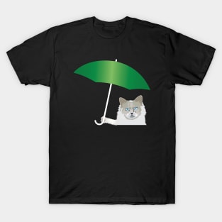 Cat with an umbrella T-Shirt